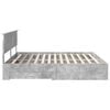 vidaXL Bed Frame Concrete Grey 200 x 200 cm Engineered Wood
