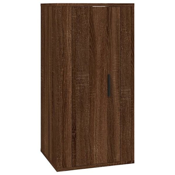 vidaXL Wall Mounted TV Cabinet Brown Oak 40x34,5x80 cm