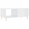 vidaXL Coffee Table High Gloss White 90x50x40 cm Engineered Wood