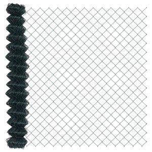vidaXL Chain Link Fence Green 10 x 1.6 m Steel