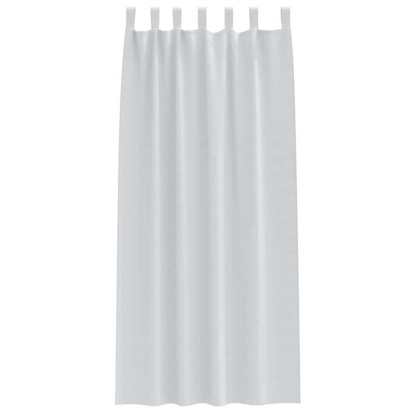 vidaXL Blackout Curtains with Rings 2 pcs Pale Grey 225 x 140 cm