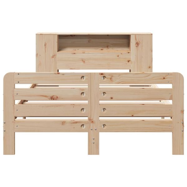 vidaXL Bed Frame without Mattress 150x200 cm King Size Solid Wood Pine