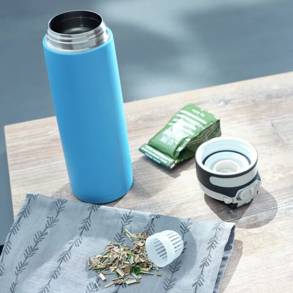 Leifheit Thermos Bottle Flip 600 ml Water Blue