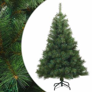 vidaXL Artificial Hinged Christmas Tree Green 120 cm PVC, steel