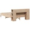 vidaXL Bookcase Bed without Mattress 120x190 cm Small Double Solid Wood Pine