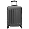 vidaXL Suitcase with Lock 3 pcs Dark Grey 50 x 31 x 78 cm ABS Plastic