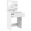 vidaXL Bedroom Dressing Tables High Gloss White 80 x 39.6 x 135 cm