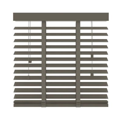 Decosol Horizontal Blinds Wood 50 mm 140x180 cm Taupe