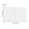 vidaXL Wall Headboard Black 159.5x3x90 cm Solid Wood Pine