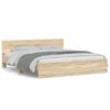 vidaXL Bed Frame without Mattress Sonoma Oak 200x200 cm