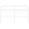 vidaXL Metal Replace Headboard White 160 cm