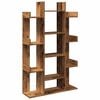 vidaXL Book Cabinet Old Wood 86x25.5x140 cm Engineered Wood