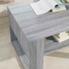 vidaXL Coffee Table Grey Sonoma 66 x 53 x 45 cm Engineered Wood