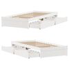 vidaXL Bed Frame without Mattress White 100x200 cm Solid Wood Pine