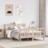 vidaXL Bed Frame with Headboard without Mattress 120x200 cm