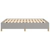 vidaXL Bed Frame without Mattress Light Grey 135x190 cm Double Double Fabric