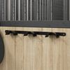 vidaXL Bridle Hanger for 3 Bridles Black Iron