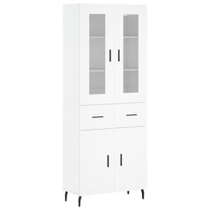 vidaXL Highboard White 69.5x34x180 cm Engineered Wood