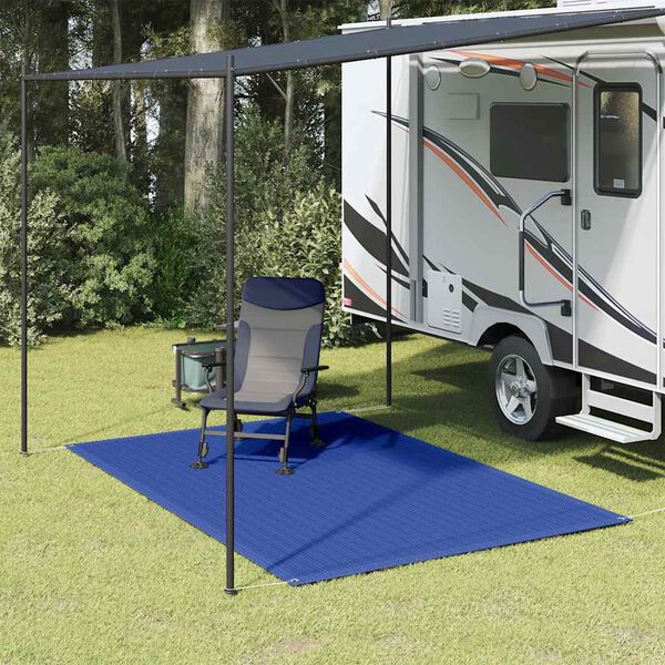 vidaXL Tent Carpet 200x300 cm Blue HDPE