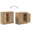 vidaXL Sideboards with Drawer 3 pcs Artisan Oak 70 x 35.5 x 67.5 cm