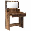 vidaXL Bedroom Dressing Tables with Drawer Old Wood 80 x 39.6 x 135 cm