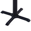 vidaXL Garden Table Black 80x80x75 cm
