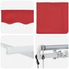 vidaXL Retractable Awning Red 350 x 200 cm Fabric