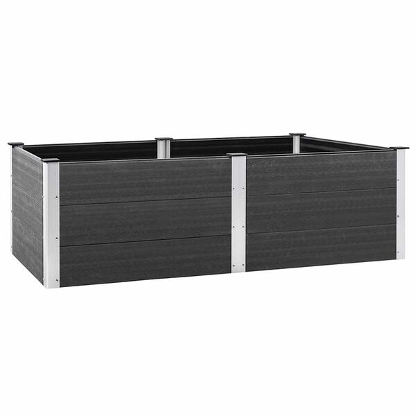 vidaXL Garden Raised Bed 200x100x54 cm WPC Grey