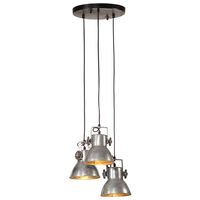 vidaXL Hanging Lamp 25 W Vintage Silver 30x30x100 cm E27