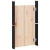 vidaXL Outdoor Kitchen Doors MEPPEL 2 pcs Black 50x9x82 cm Solid Wood Pine