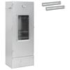vidaXL Smoker Oven 3 pcs Silver Galvanised steel