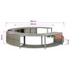 vidaXL Hot Tub Surround Grey Poly Rattan