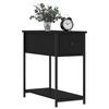 vidaXL Bedside Cabinet Black 30x60x60 cm Engineered Wood
