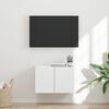vidaXL TV Wall Cabinet White 59.5 x 31 x 40 cm Engineered Wood