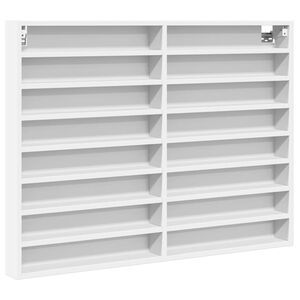 vidaXL Vitrine Cabinet White 100x8,5x75 cm Engineered Wood