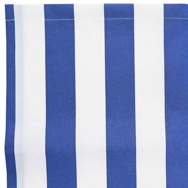 vidaXL Awning Replacement Blue and White 1000 x 160 cm