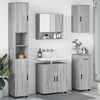 vidaXL Bathroom Furniture Set with Drawer with Door 5 pcs Grey Sonoma