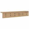 vidaXL Wall-Mounted Coat Rack Artisan Oak 60 x 10.5 x 10.5 cm