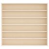 vidaXL Wooden Collector's Display Case with 6 Shelves 60x8.5x55cm