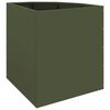 vidaXL Corner Planter Olive green 45 x 45 x 50 cm Steel