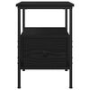 vidaXL Bedside Cabinet Black Oak 34 x 36 x 50 cm Engineered Wood