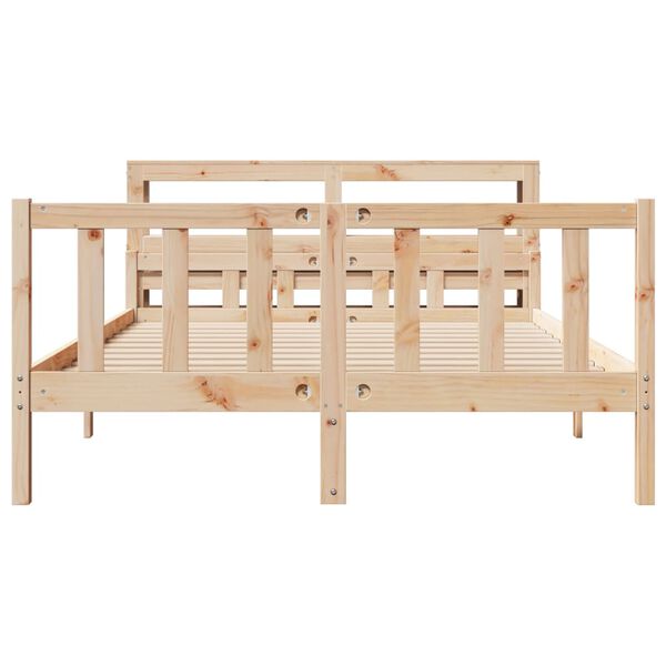 vidaXL Bed Frame without Mattress 160x200 cm Solid Wood Pine