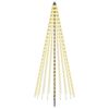 vidaXL LED Christmas Tree 235 cm 500 LEDs Warm White Steel Black