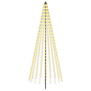vidaXL LED Christmas Tree EKENAS 235 cm 500 LEDs Warm White Steel