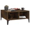 vidaXL Coffee Table Smoked Oak 60x60x30 cm Engineered Wood