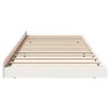 vidaXL Bed Frame White 100 x 200 cm Solid Pine Wood