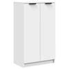vidaXL Shoe Cabinet White 59x35x100.5 cm Engineered Wood