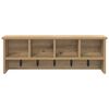 vidaXL Wall-Mounted Coat Rack with Shelf Artisan oak 75 x 16 x 26 cm