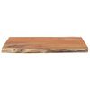 vidaXL Table Top 70x60x2.5 cm Rectangular Solid Wood Acacia Live Edge