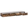 vidaXL Bed Drawers Smoked Oak 135 x 36.5 x 16.5 cm Engineered Wood